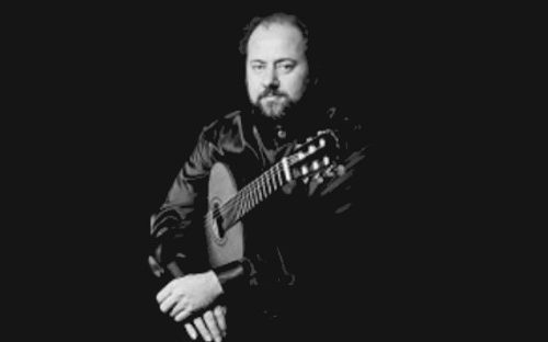 Jan Labant with stark guitar